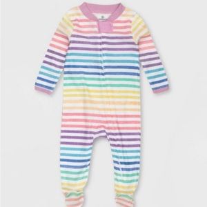 Honest Baby Organic Cotton Rainbow Striped Sleep N' Play